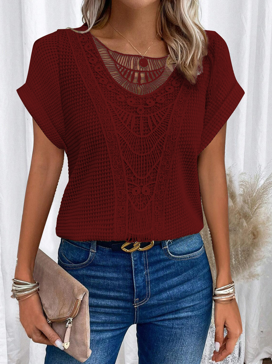 Clara – Crocheted Bohemian Top