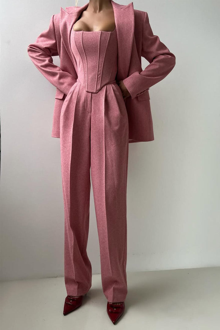 Dolce | Double Breasted Blazer Three-Piece Set