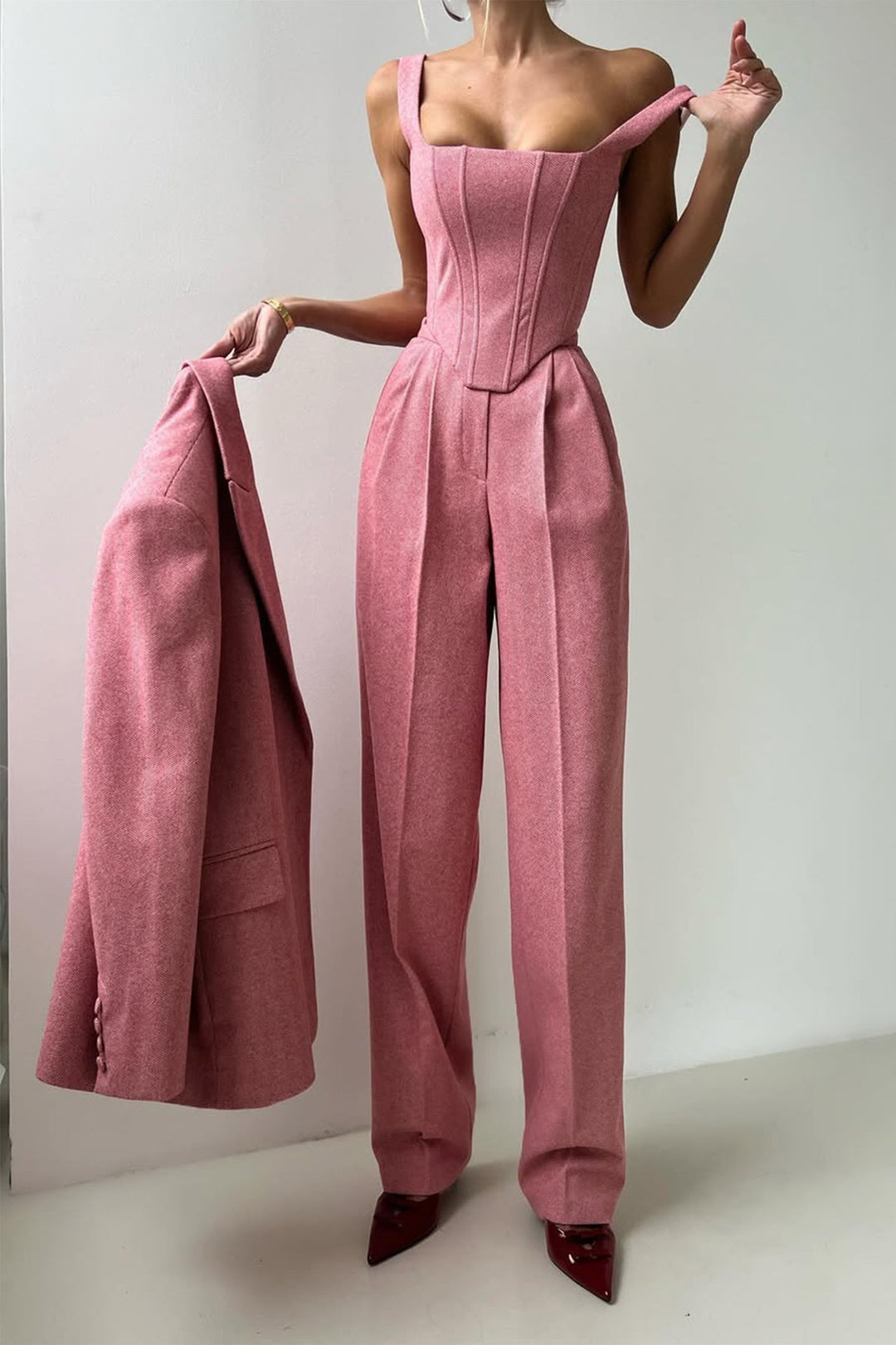 Dolce | Double Breasted Blazer Three-Piece Set