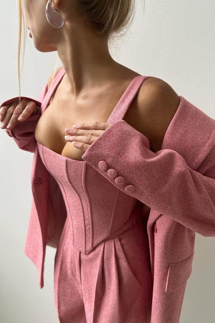 Dolce | Double Breasted Blazer Three-Piece Set
