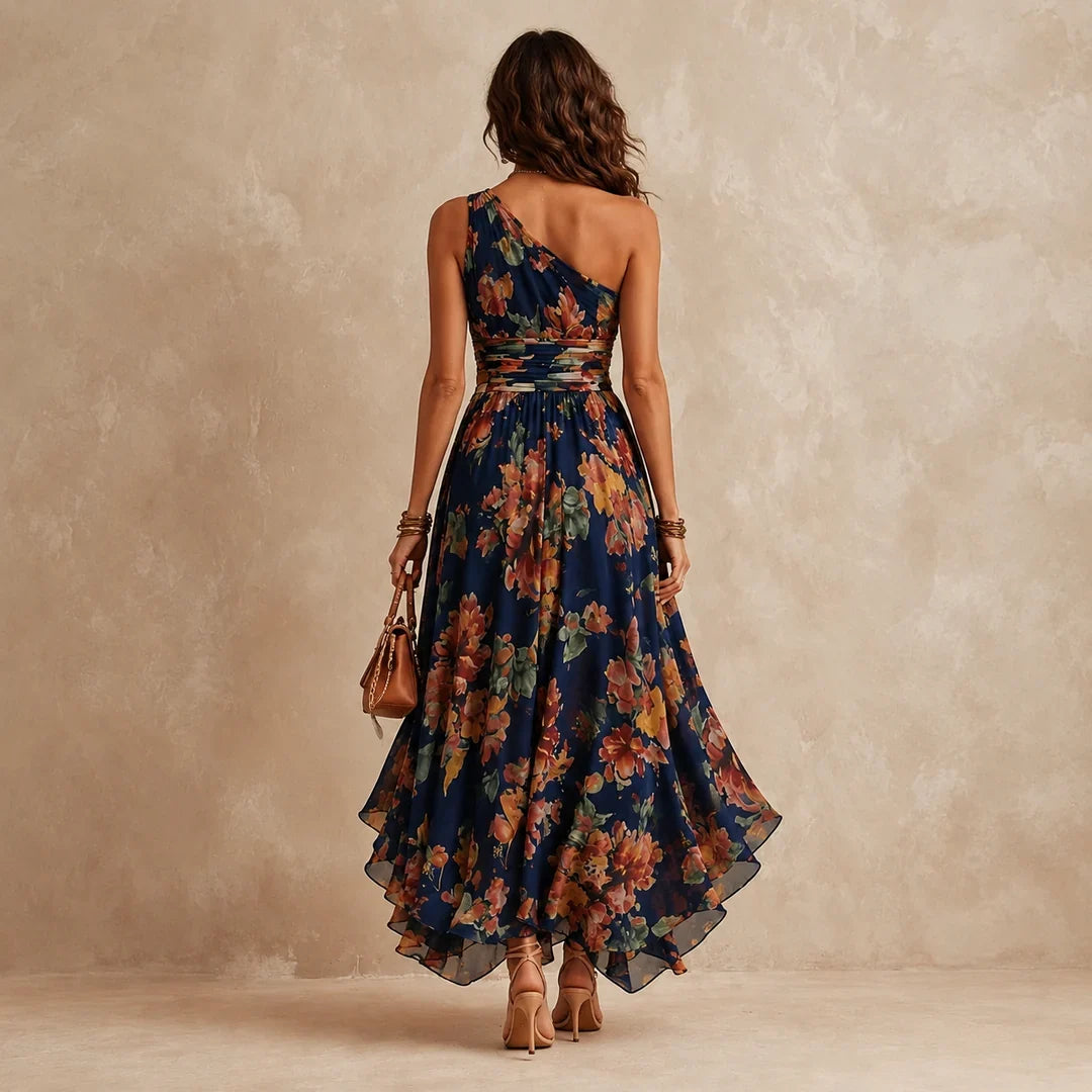 Jade | One-Shoulder Floral Dress