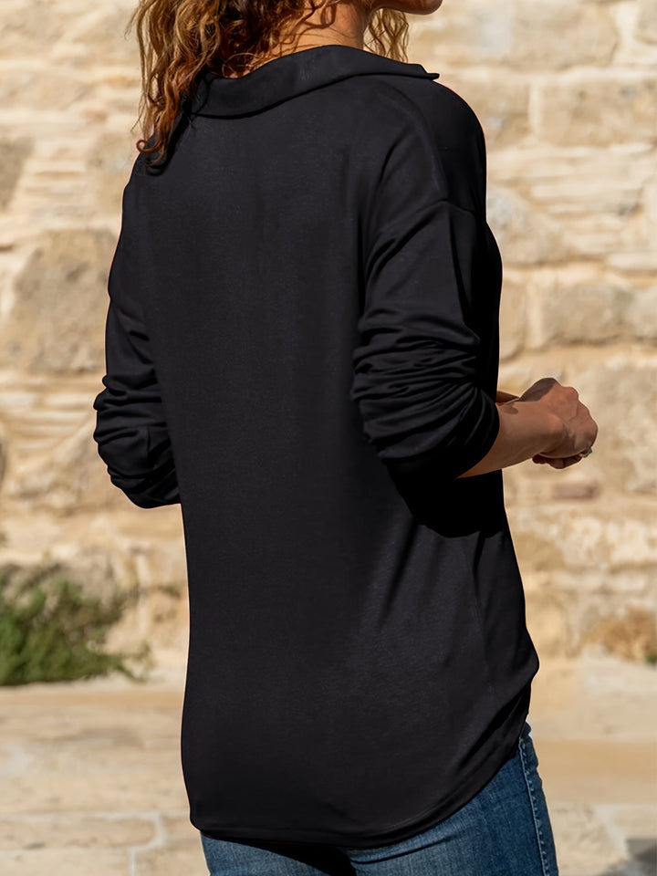 Juliana | Women's Half Zip Pullover Long Sleeve Casual Top