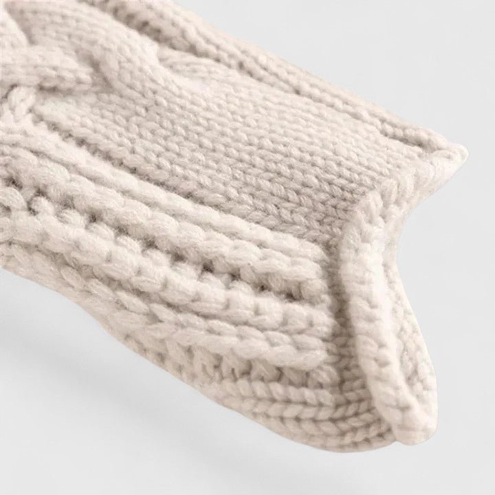 Nerida | Women's Cable Knit Mock Neck Jumper