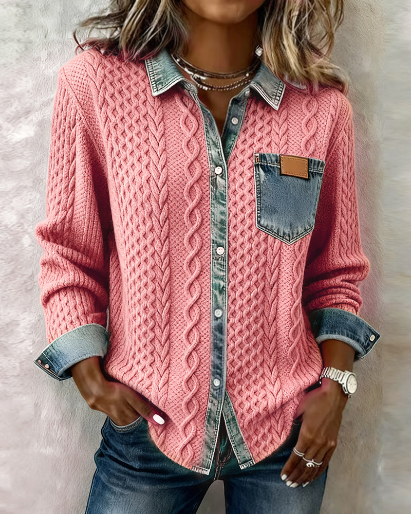 Nerissa | Women's Collared Long Sleeve Knit Top