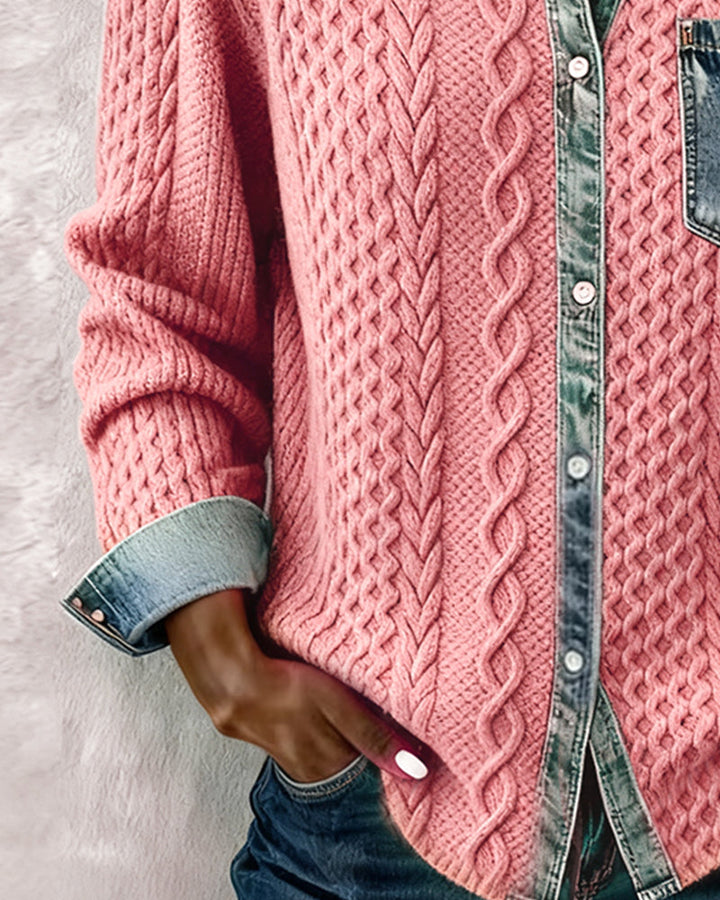 Nerissa | Women's Collared Long Sleeve Knit Top