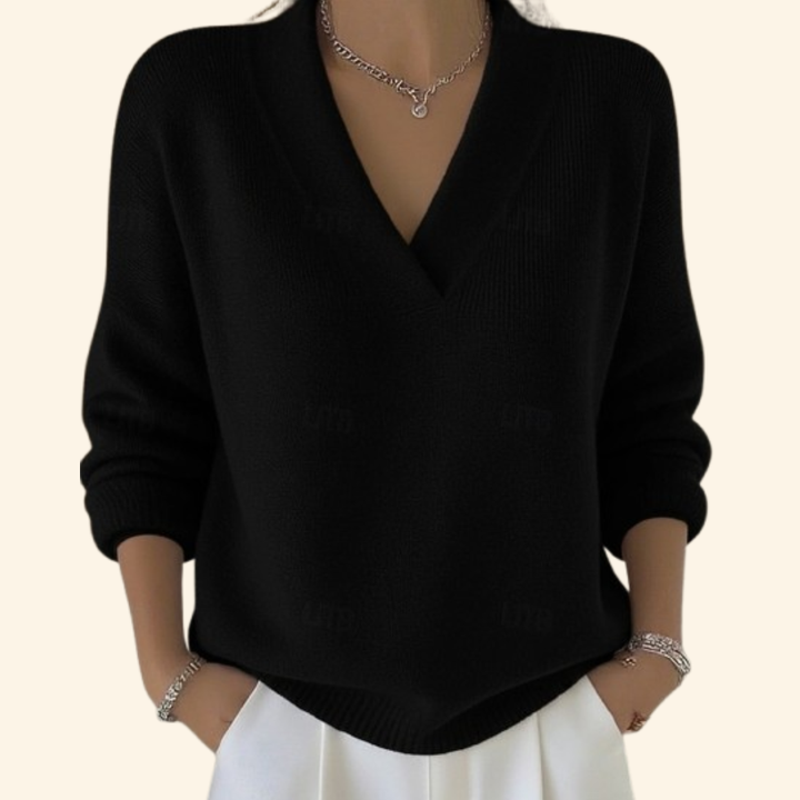Ophira | Women's V-Neck Long Sleeve Sweater