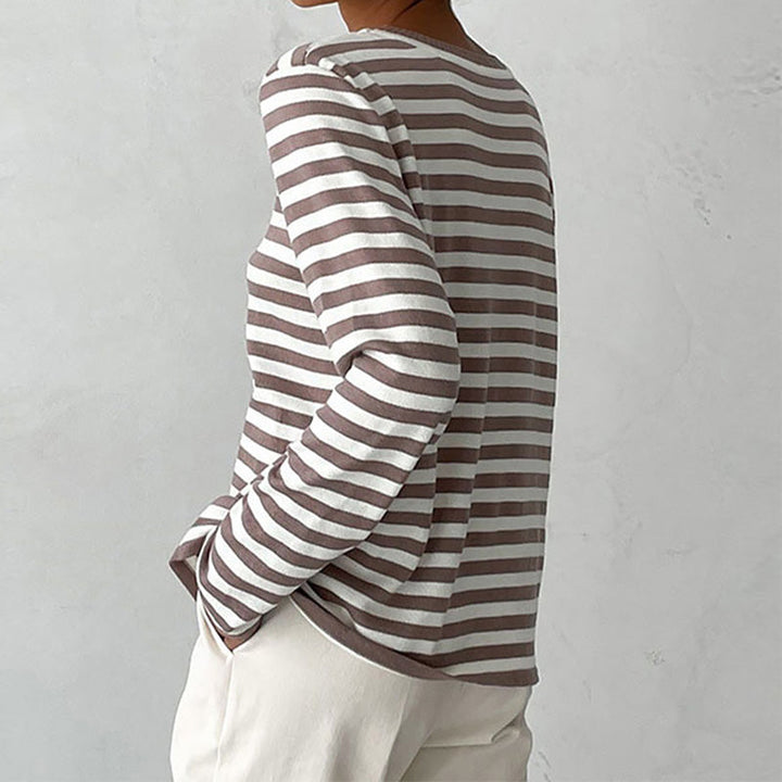 Pippa | Women's Striped Long Sleeve Sweater