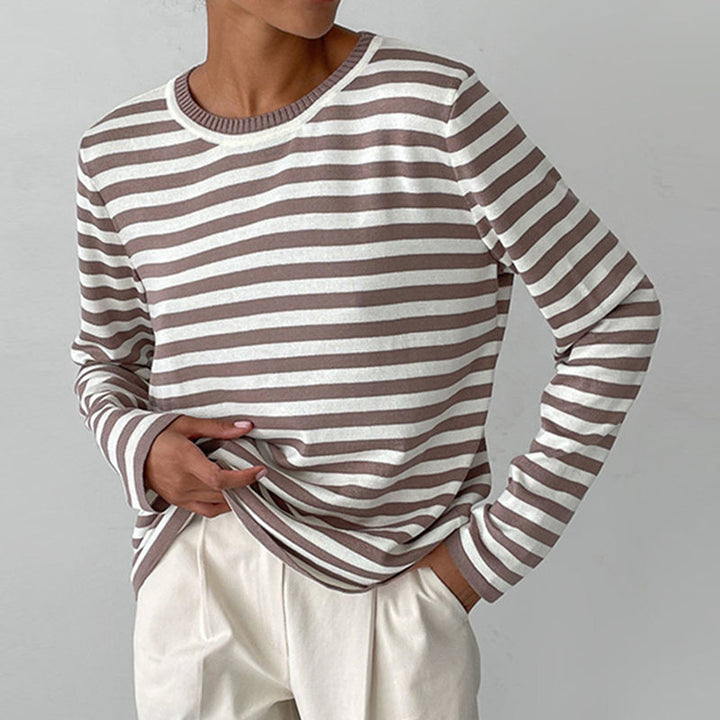 Pippa | Women's Striped Long Sleeve Sweater