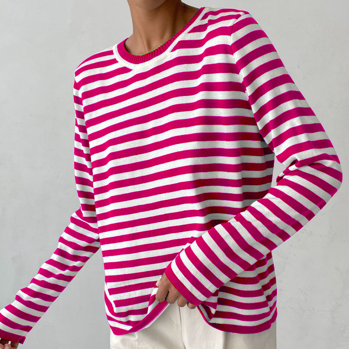 Pippa | Women's Striped Long Sleeve Sweater