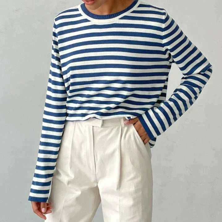 Pippa | Women's Striped Long Sleeve Sweater