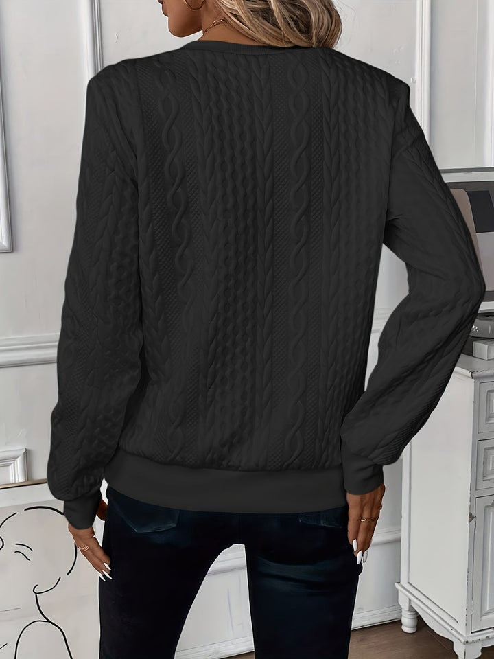 Raina | Women's Cable Knit Zip Up Sweater