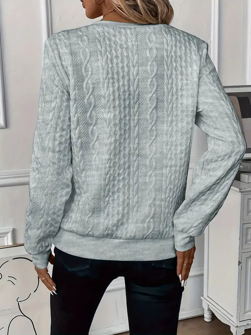 Raina | Women's Cable Knit Zip Up Sweater