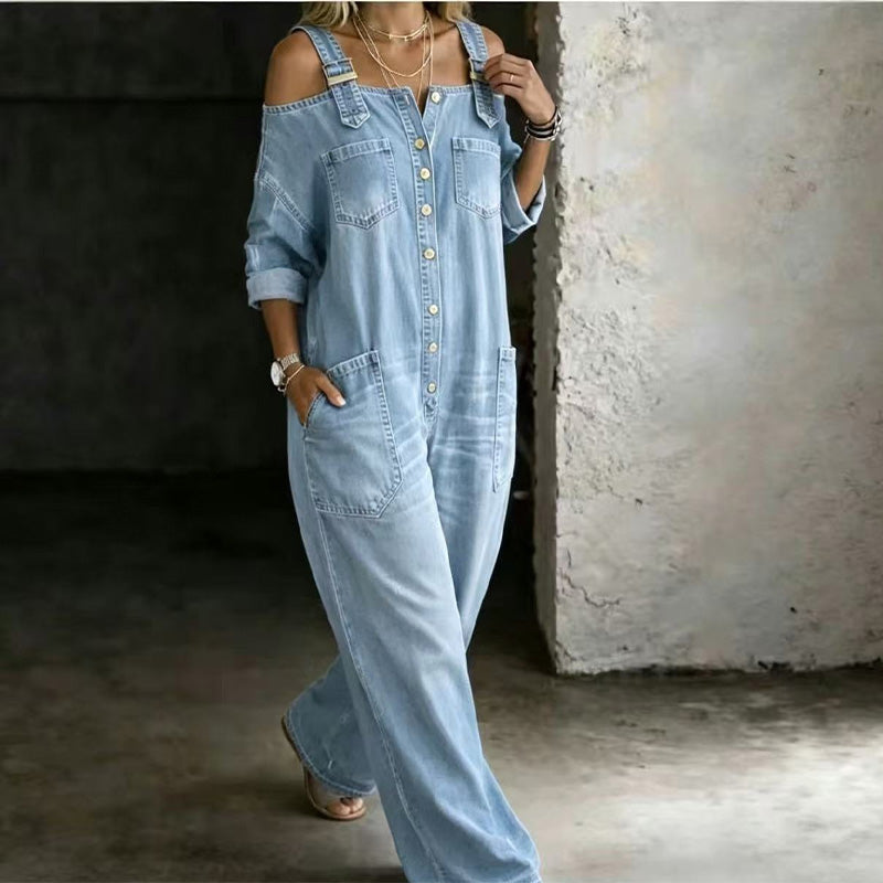 Émeline - Timeless Denim Overalls