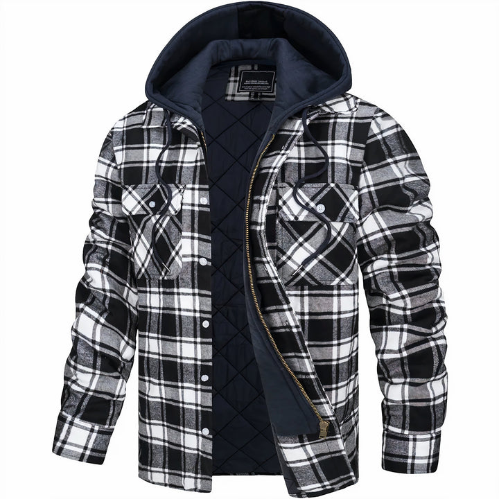 Laluna® | Geruite jas met rits